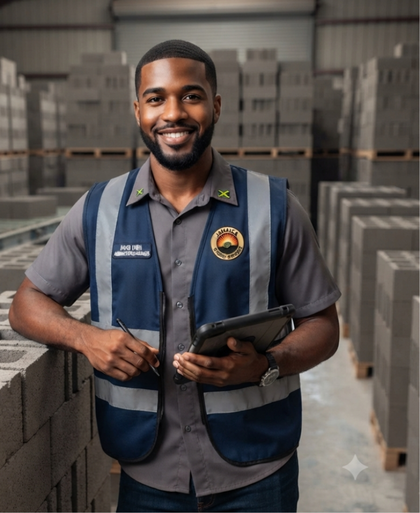 Administration Manager of Jamaica Block Factory managing operations, client accounts, and office administration.